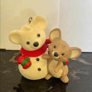 Hallmark 1986 Snow Buddies Holiday Ornament